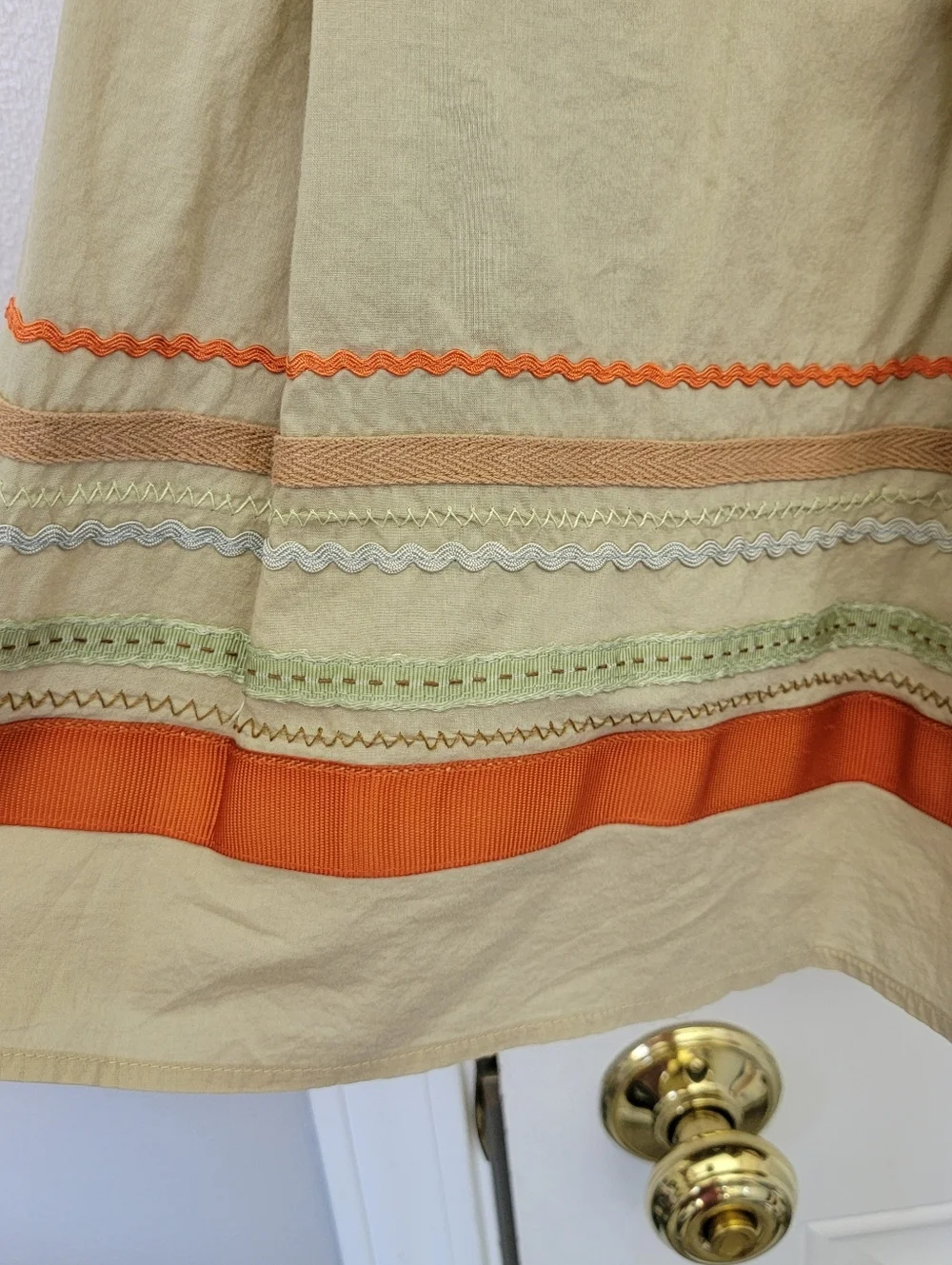 Merona tan pleated